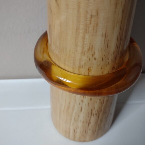 8 Inch Vintage Thick Orange Bangle - Picture 3 of 12